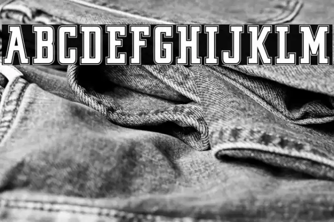 VINTAGE COLLEGE DEPT_DEMO_outli Font examples