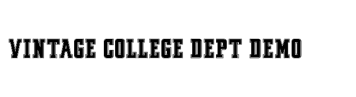 VINTAGE COLLEGE DEPT_DEMO_outline  Descarca Fonturi Gratis