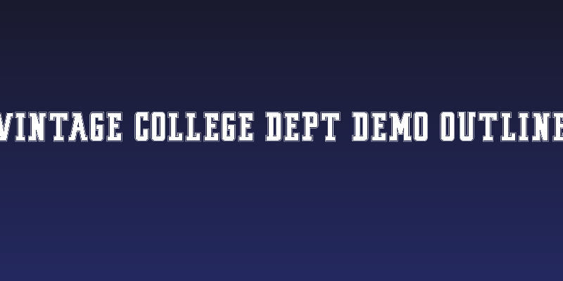 VINTAGE COLLEGE DEPT_DEMO_outline Social Header