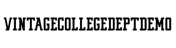 VINTAGE COLLEGE DEPT_pure_DEMO  免费字体下载