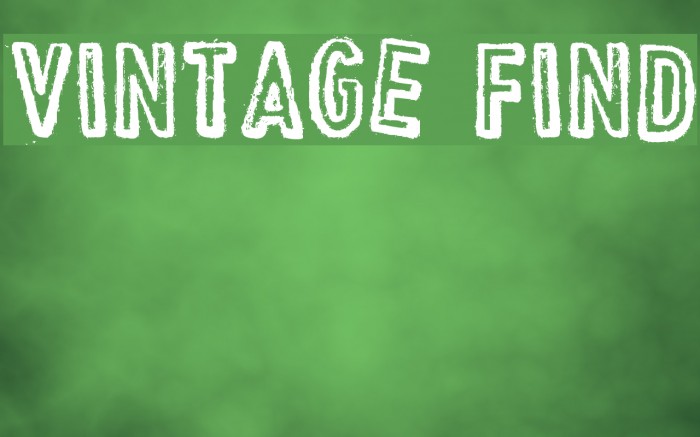 VINTAGE FIND Example 1