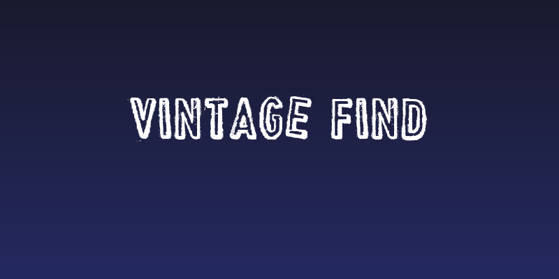 VINTAGE FIND Social Header