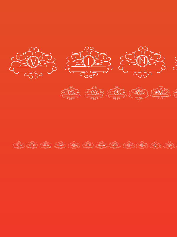 VINTAGE MONOGRAM Poster