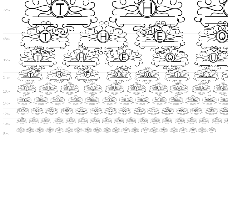 VINTAGE MONOGRAM Waterfall