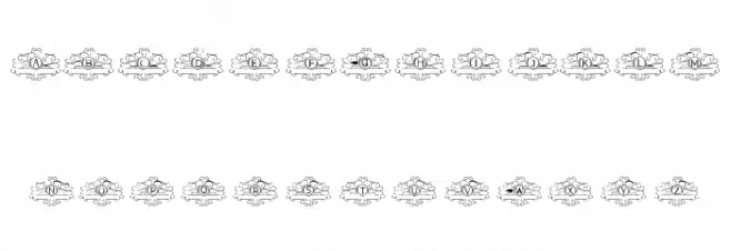 VINTAGE MONOGRAM Caratteri MINUSCOLO