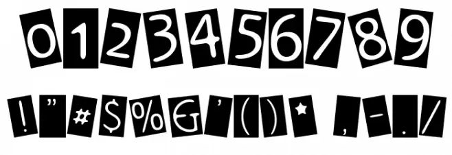 VINTAGE PUNK Font OTHER CHARS