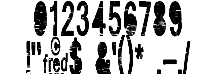 VINTAGE_CRE Font OTHER CHARS