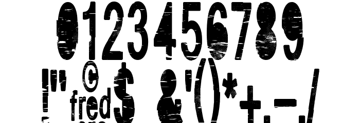 VINTAGE_CRE Font OTHER CHARS