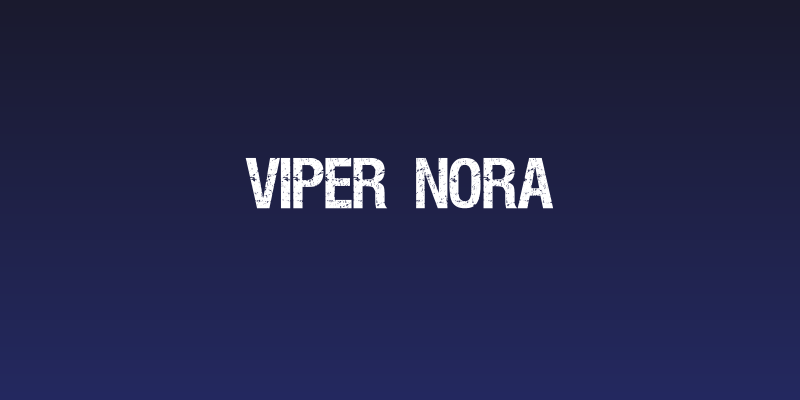 VIPER NORA Social Header