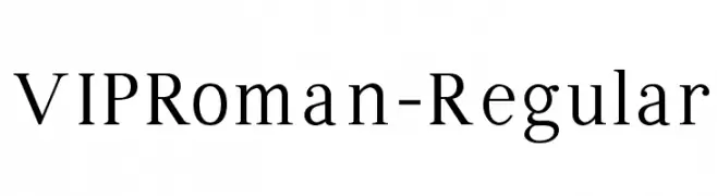 VIPRoman-Regular  Free Fonts Download