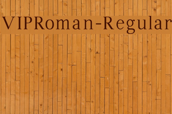 VIPRoman-Regular Font examples