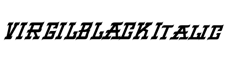 VIRGIL BLACK Italic  Descarca Fonturi Gratis