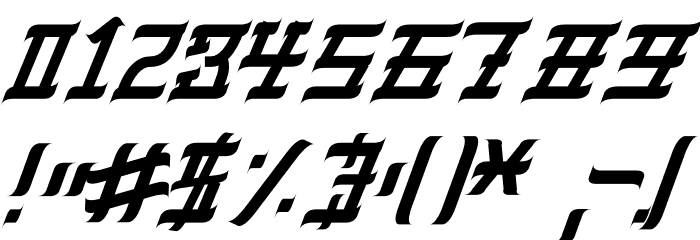 VIRGIL BLACK Italic Font OTHER CHARS