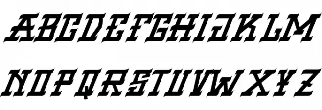 VIRGIL BLACK Italic Font Litere mari