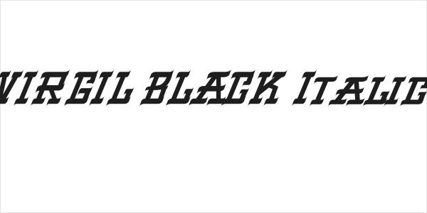 VIRGIL BLACK Italic Logo