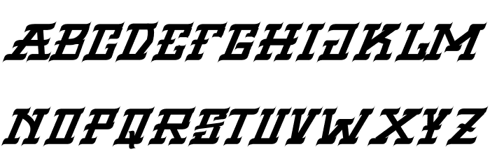 VIRGIL BLACK Italic Font LOWERCASE