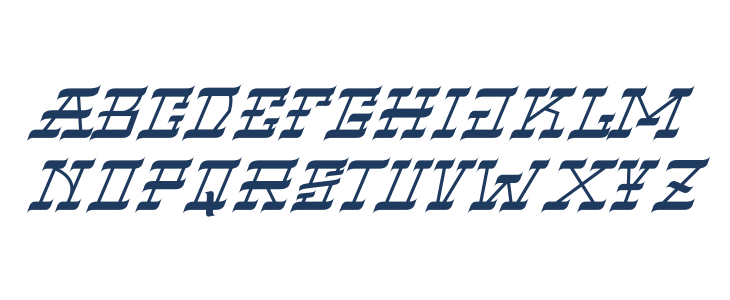 VIRGIL BLACK Narrow Italic Lowercase