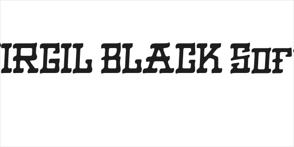 VIRGIL BLACK Soft Logo