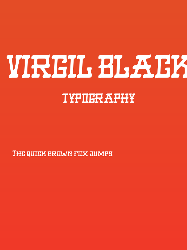 VIRGIL BLACK Soft Poster