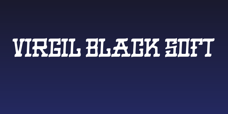 VIRGIL BLACK Soft Social Header