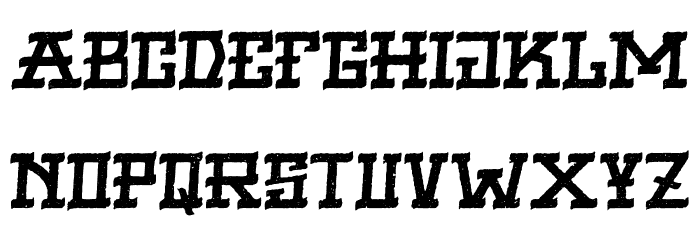 VIRGIL BLACK TEXTURED Font LOWERCASE