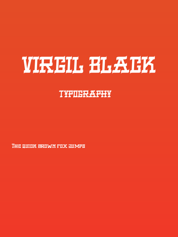 VIRGIL BLACK Poster