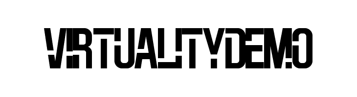 VIRTUALITY DEMO  フリーフォントのダウンロード