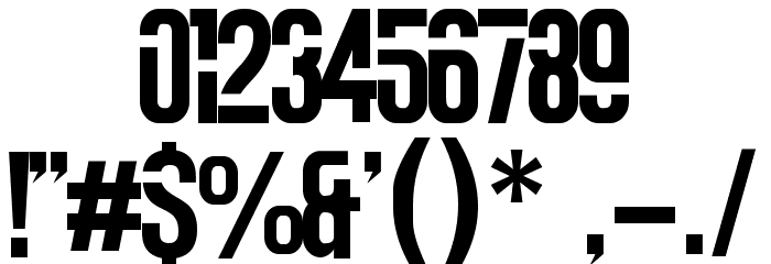 VIRTUALITY DEMO Font OTHER CHARS