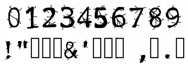 VIRUS Font OTHER CHARS