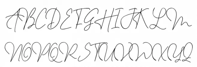 Via Abigail Demo Font UPPERCASE