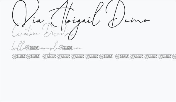 Via Abigail Demo Business Card