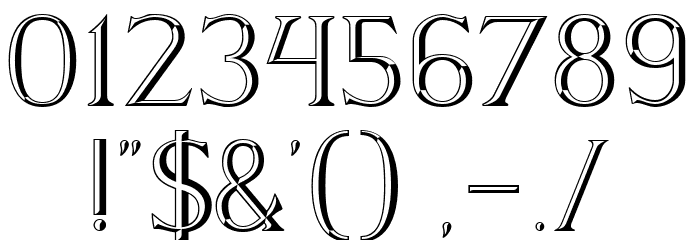 Via Appia Regular Font OTHER CHARS