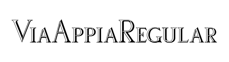 Via Appia Regular  Descarca Fonturi Gratis
