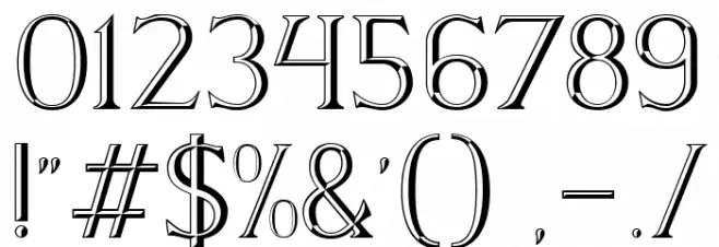 Via Appia Regular Font OTHER CHARS