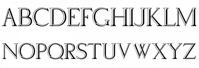Via Appia Regular Шрифта ВЕРХНИЙ