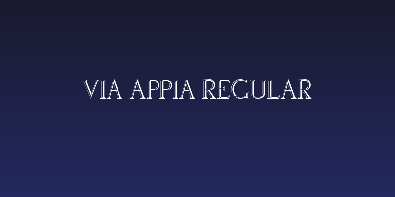 Via Appia Regular Social Header
