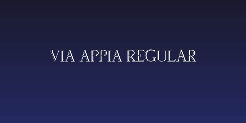 Via Appia Regular Social Header