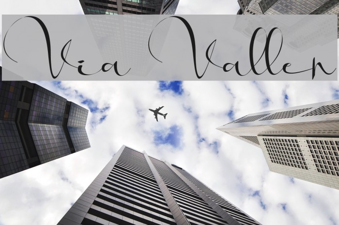Via Vallen Font examples