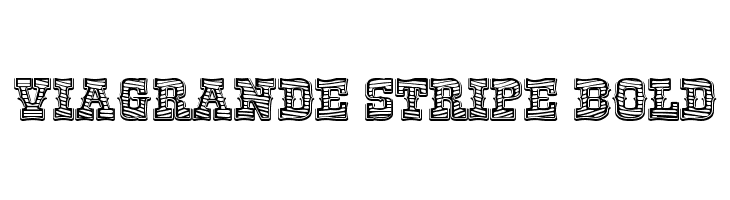 ViaGrande Stripe Bold Font