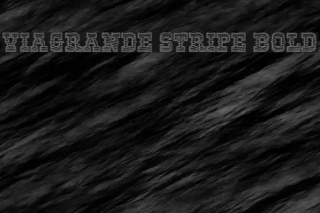 ViaGrande Stripe Bold Font examples