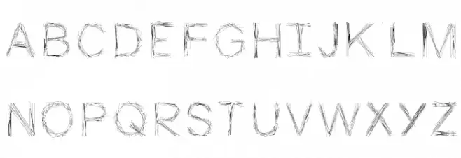 ViaStik Font UPPERCASE