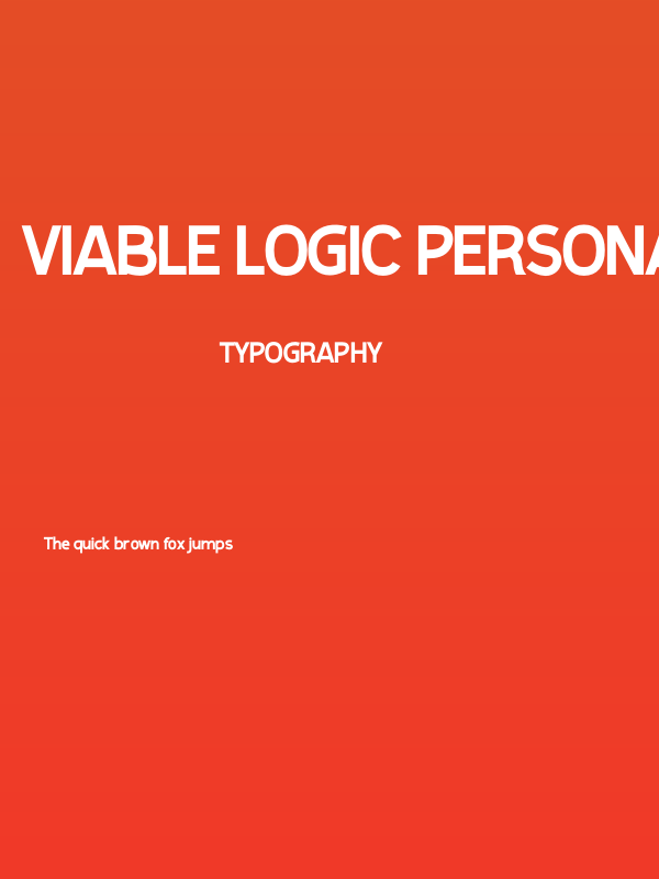 Viable Logic Personal Use Poster
