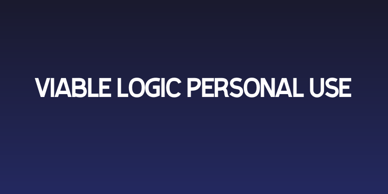 Viable Logic Personal Use Social Header