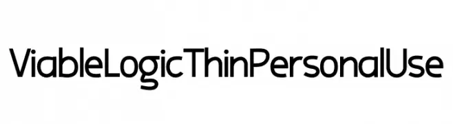 Viable Logic Thin Personal Use  Fuentes Gratis Descargar