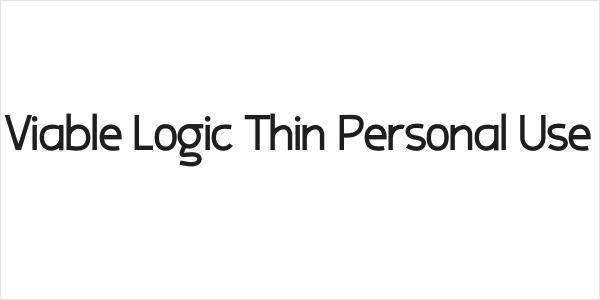 Viable Logic Thin Personal Use Logo