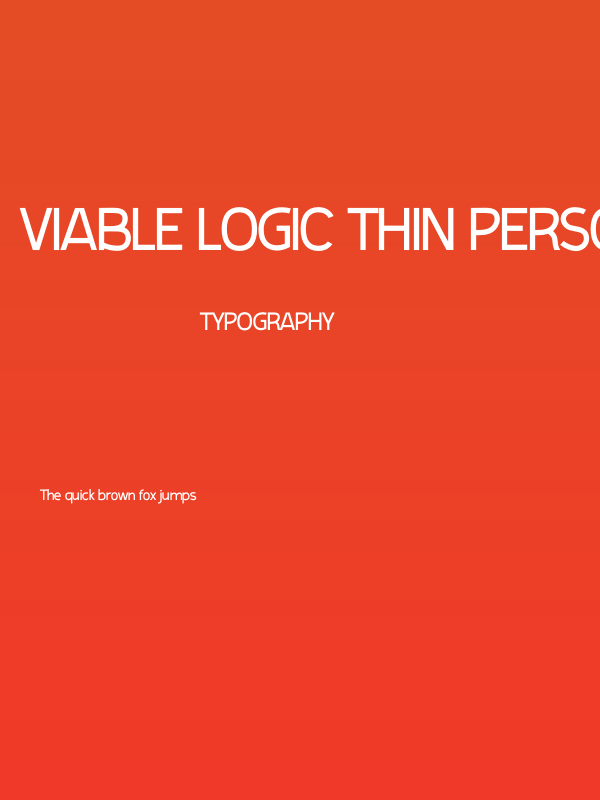 Viable Logic Thin Personal Use Poster