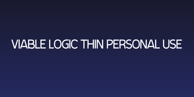 Viable Logic Thin Personal Use Social Header