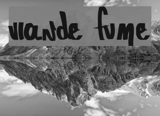 Viande Fumée Font examples