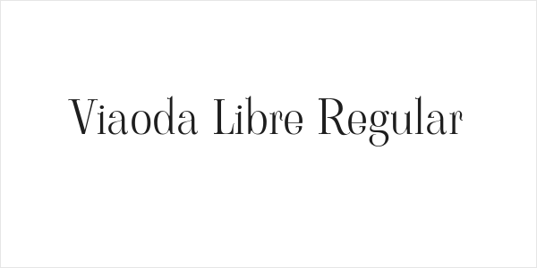 Viaoda Libre Regular Logo