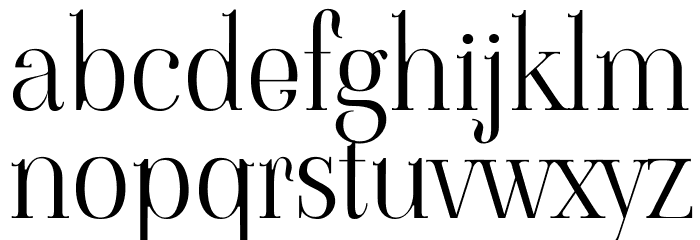 Viaoda Libre Regular Font LOWERCASE